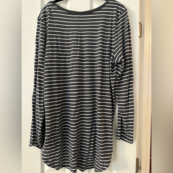 Abound Long Sleeve striped Shirt size XL women’s - Picture 2 of 6